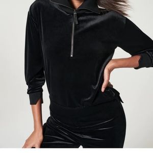 Velvet Half Zip